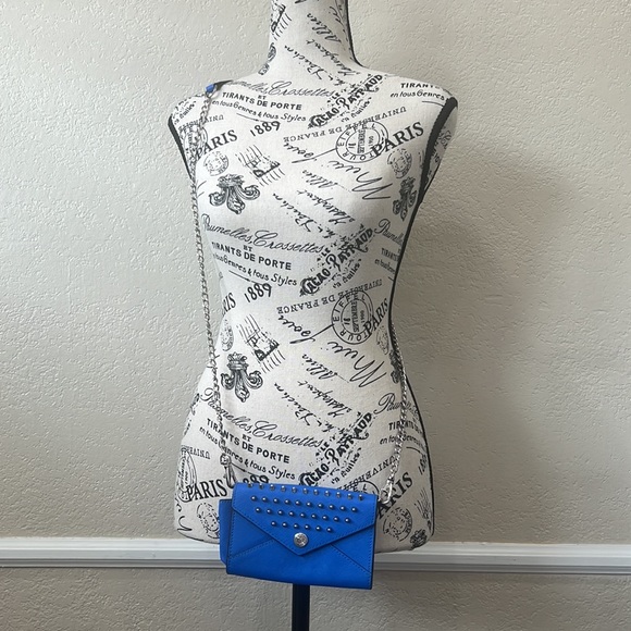 Preowned Rebecca Minkoff Mini MAC Crossbody Bag- Oxford Blue. - Picture 2 of 13
